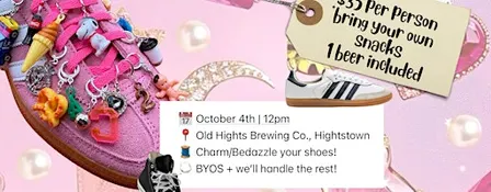Hobby Ho x Old Hights Brewing Co Charm Shoe Event