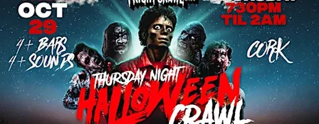 The Fright Crawl | Cork Halloween Bar Crawl 2026 | Thursday, October 29