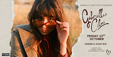 Gabriella Cilmi 'Dinner & Show' LIVE at Founders Lara!