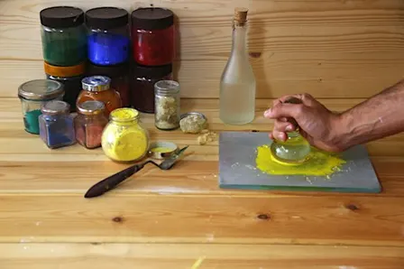 Watercolour paint making - Practical workshop at Cass Art