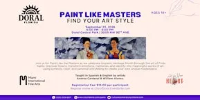 Paint Like Masters - Find your Art Style Art Class with MIFA (+16 only)