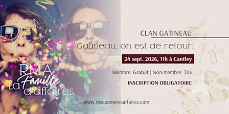 Gatineau, on est de retour! - Clan Gatineau