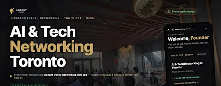 AI & Tech Networking Event in Toronto by Ascent Valley