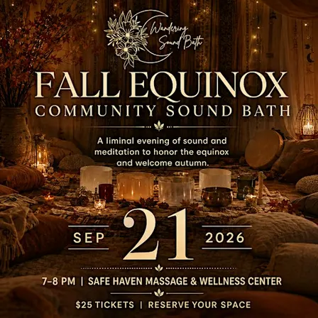 Fall Equinox Community Sound Bath in Springville, UT