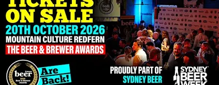 Beer & Brewer and Sydney Beer Week Awards Night 2026