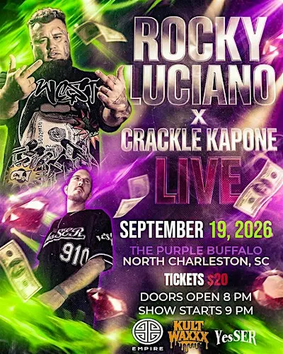 Rocky Luciano Live in North Charleston SC W/ Crackle Kapone