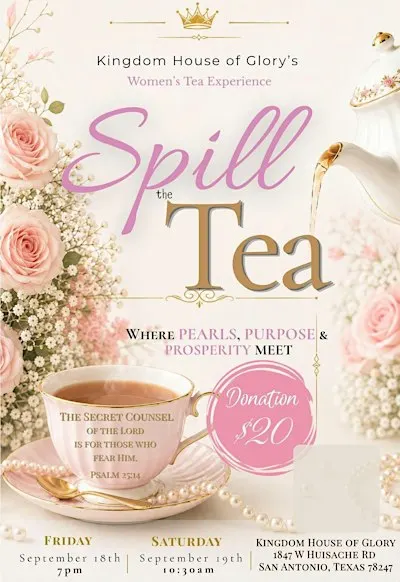 Spill the Tea: Pearls Purpose and Prosperity Women's Summit & Tea