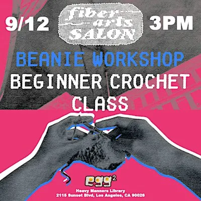 Beanie Workshop: Beginner Crochet Class (10/25)
