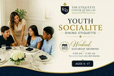 Youth Dining Etiquette - Confidence at the Table (Ages 6-8)