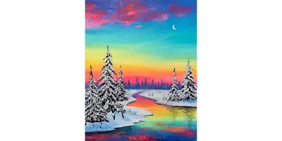 Winter Sunset - Paint and Sip in Sacramento | Classpop!™