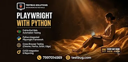 PLAYWRIGHT WITH PYTHON– LIVE FREE DEMO!