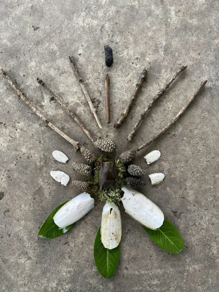 Autumn equinox earth offerings/altars
