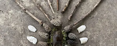 Autumn equinox earth offerings/altars