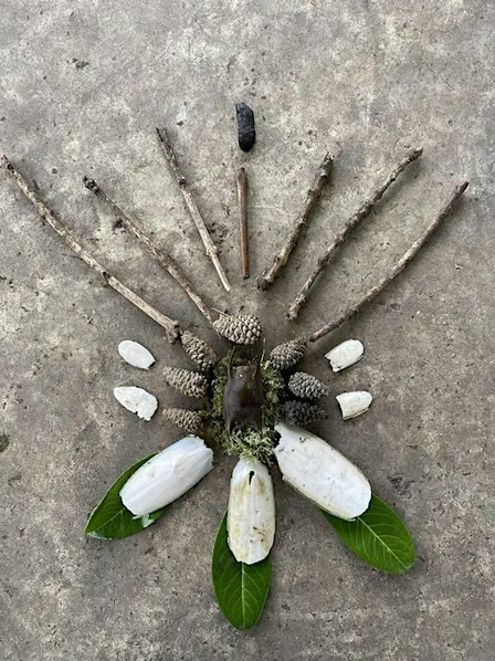 Autumn equinox earth offerings/altars