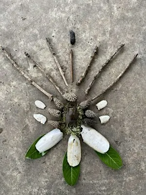 Autumn equinox earth offerings/altars