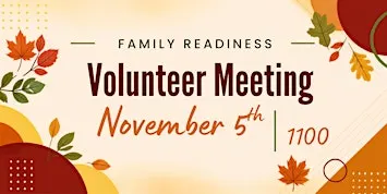 November Volunteer Meeting
