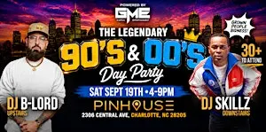 THE LEGENDARY '90S & '00S DAY PARTY! Pinhouse Sat Sept 19th