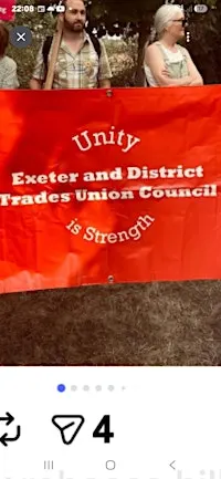 Exeter & District TC : Speaker Brett Sparkes , Unite  Community Officer