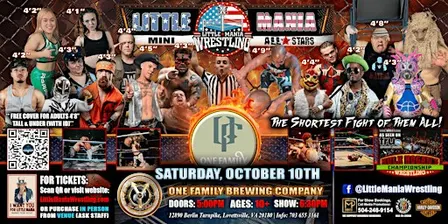 Lovettsville, VA - Little Mania Mini Wrestling @ One Family Brewing