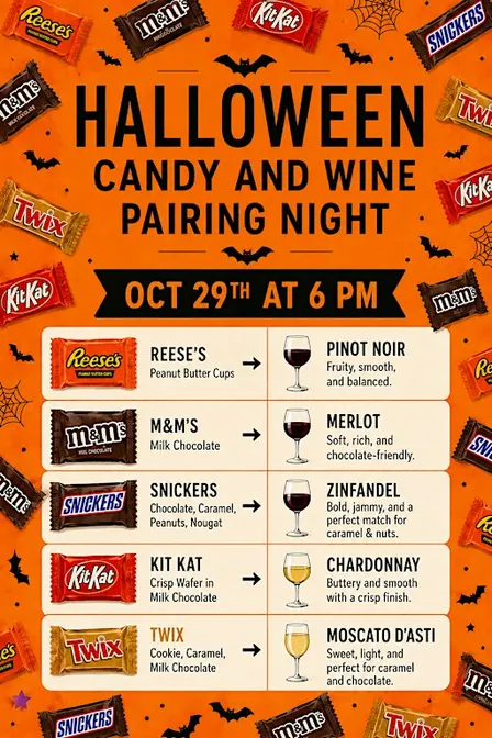 Halloween Candy & Wine Pairing