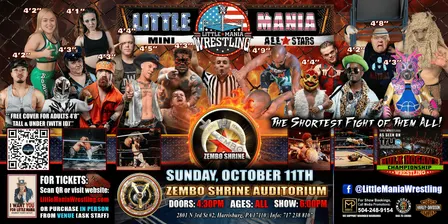 Harrisburg, PA - Little Mania Mini Wrestling @ Zembo Shrine Auditorium