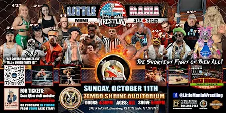 Harrisburg, PA - Little Mania Mini Wrestling @ Zembo Shrine Auditorium