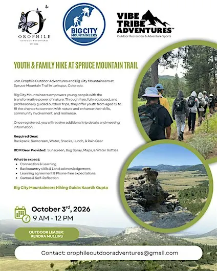 Youth & Family Hike at Spruce Mountain Trail