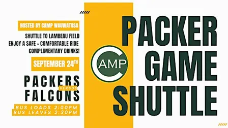 CAMP BAR SHUTTLE | PACKERS VS FALCONS | 9.24