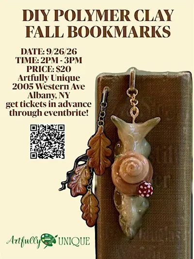 DIY Polymer Clay Fall Bookmarks