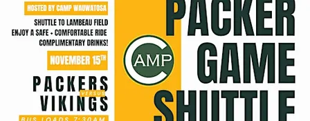 CAMP BAR SHUTTLE | PACKERS VS VIKINGS | 11.15