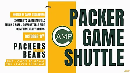 CAMP CEDARBURG SHUTTLE | PACKERS VS BEARS | 10.11