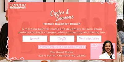 Free Mother Daughter Brunch: Period Education