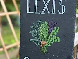 Paint & Sip - Hanging Slate Signs