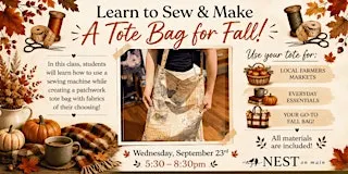 Learn to Use a Sewing Machine / Make your own Patchwork Tote Bag with Keri!