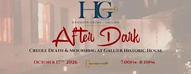 After Dark: Creole Death & Mourning Tour at Gallier House - Oct 17th
