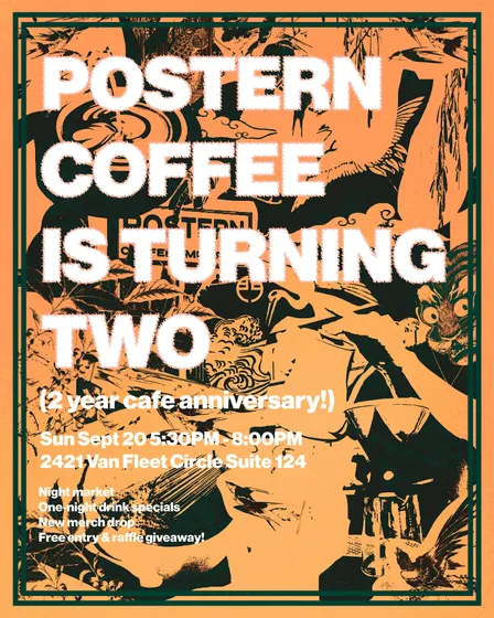 Postern Coffee 2-year Cafe Anniversary!