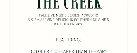 Thursdays at the Creek Featuring Ray  Boudreaux