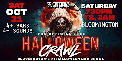 The Fright Crawl | Bloomington's #1 Halloween Bar Crawl 2026 | Sat, Oct 31