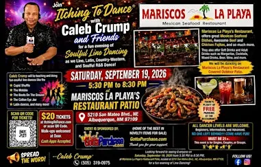 Line Dancing With Itching To Dance® Caleb Crump & Friends Sat.Sept 19,2026