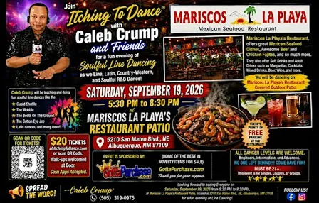 Line Dancing With Itching To Dance®  Caleb Crump & Friends Sat.Sept 19,2026