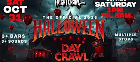 The Fright Crawl | Perth Halloween Day Bar Crawl 2026 | Sat, Oct 31