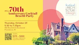 PPS’s 70th Anniversary Cocktail Benefit Party