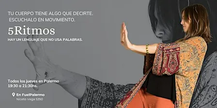 5Ritmos  con Nadia Mac Namara - Jue 24 de SEPTIEMBRE  - Fuel PALERMO