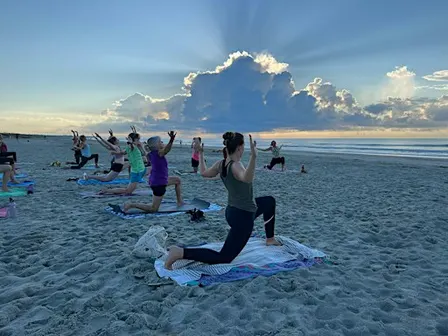 Morning Beach Yoga