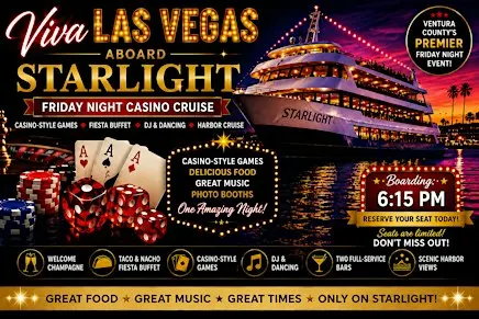 Viva Las Vegas Aboard Starlight| Friday Night Casino Cruise
