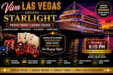 Viva Las Vegas Aboard Starlight| Friday Night Casino Cruise
