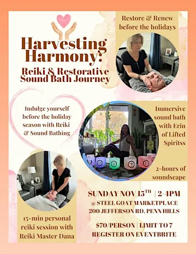Harvesting Harmony: Reiki & Restorative Sound Bath Journey