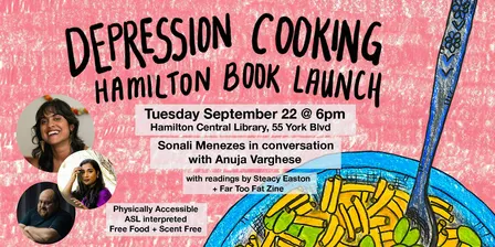 Depression Cooking Hamilton Book Launch