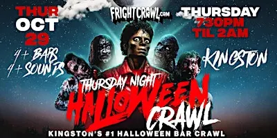 The Fright Crawl | Kingston Halloween Bar Crawl 2026 | Thursday, October 29