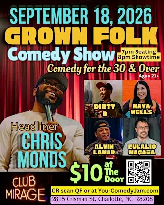 9-18-26 Grown Folk Comedy Show at Club Mirage